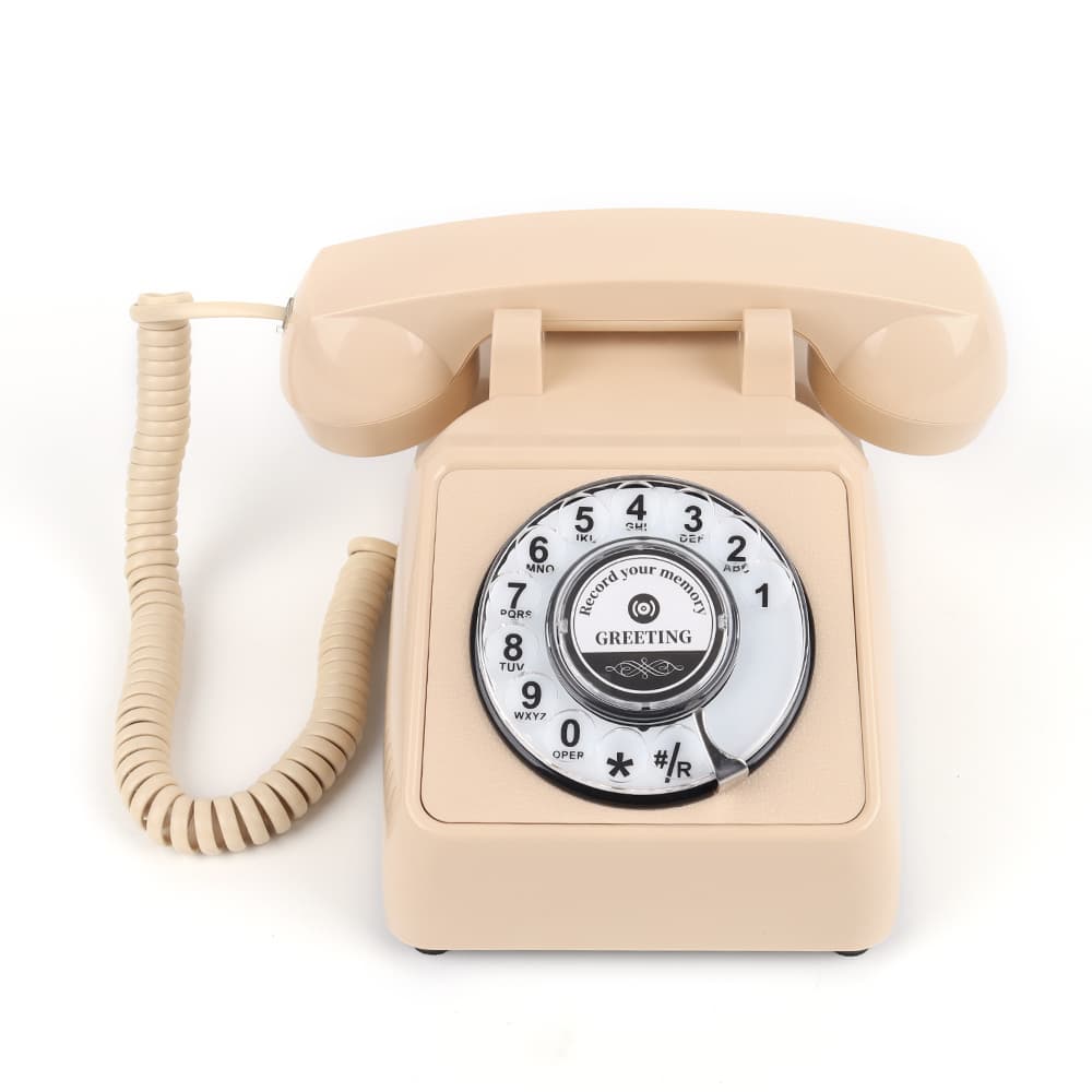CT-8020 Compact Rotary Desk Phone
